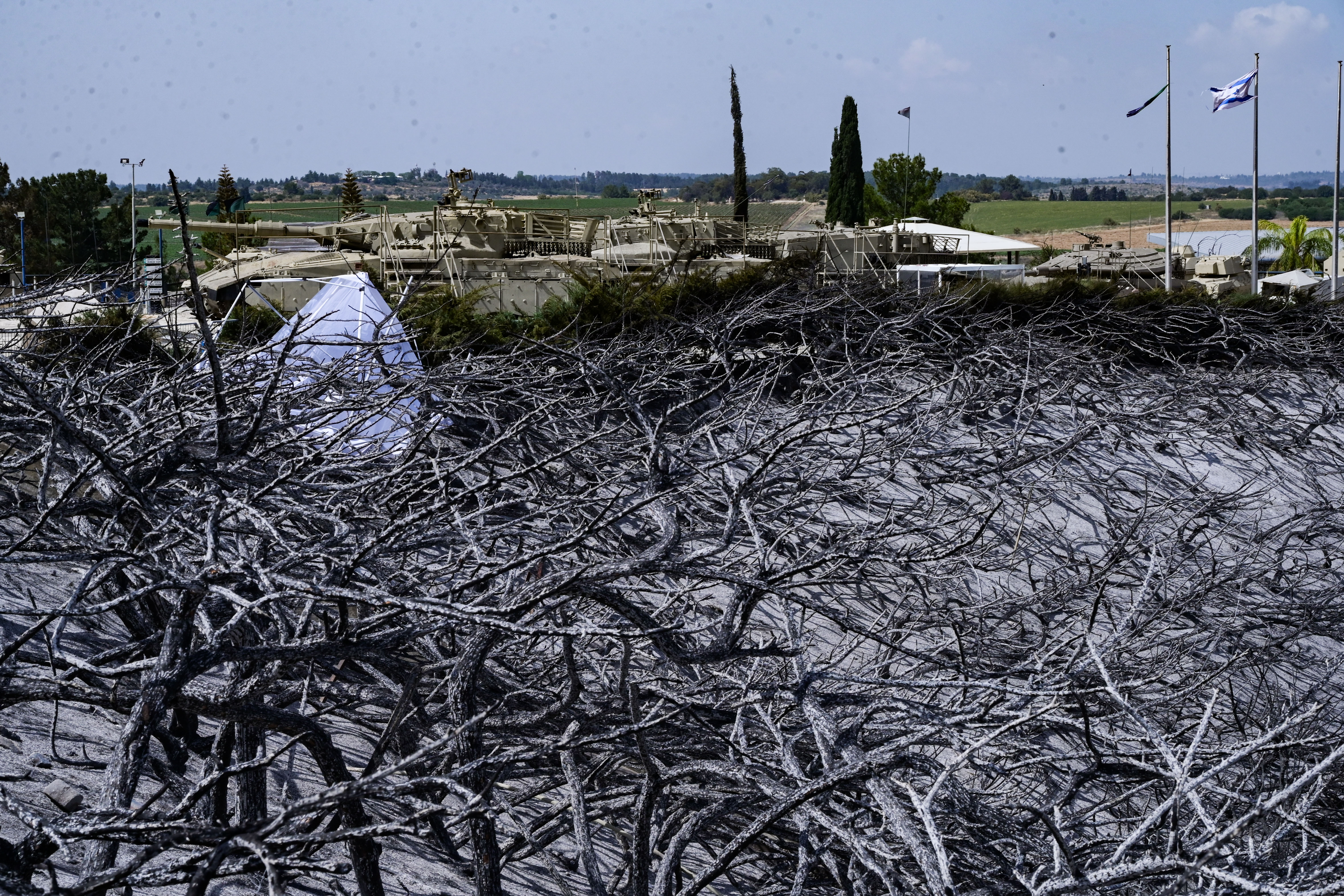 Aftermath of the fire.