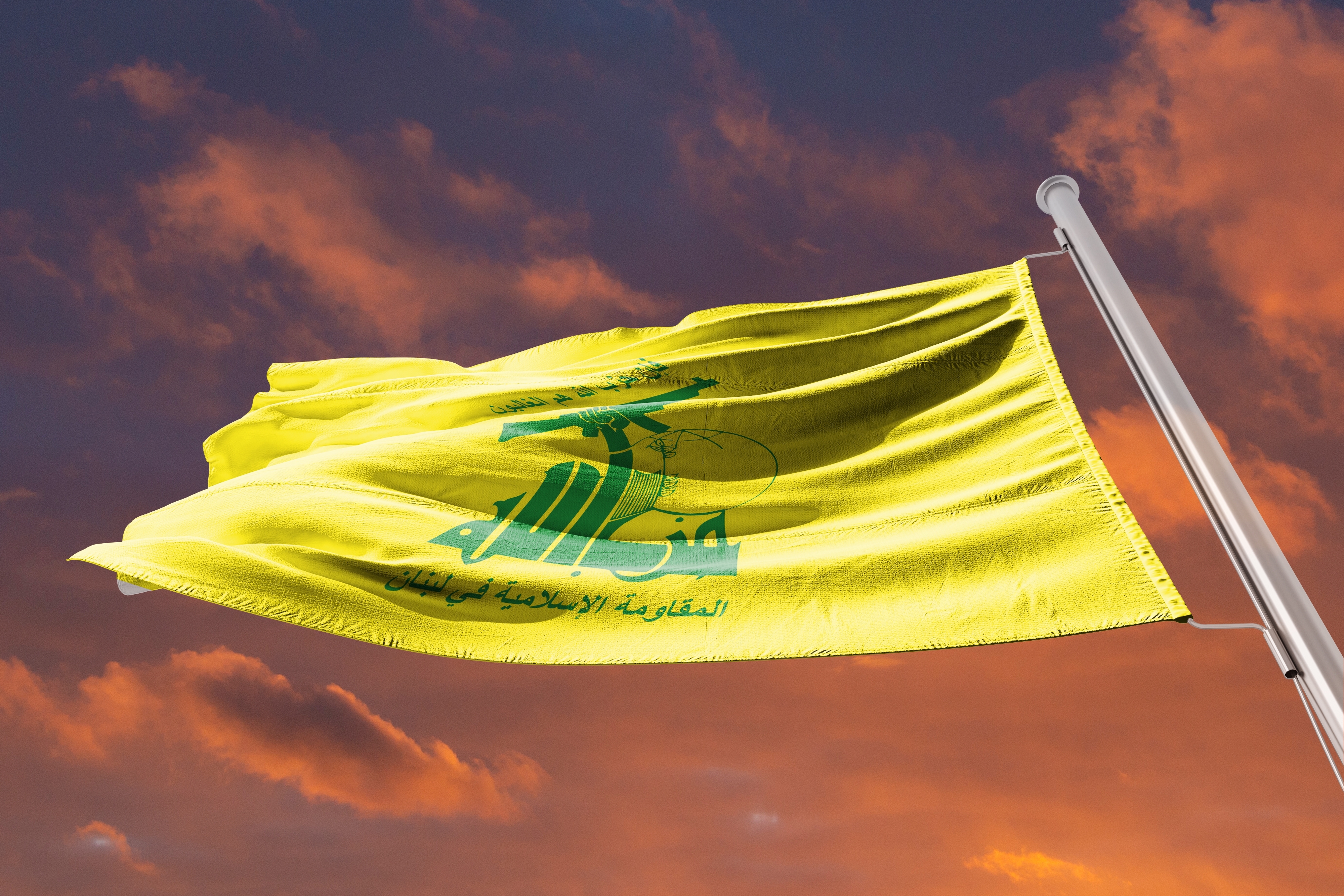 Hezbollah flag.