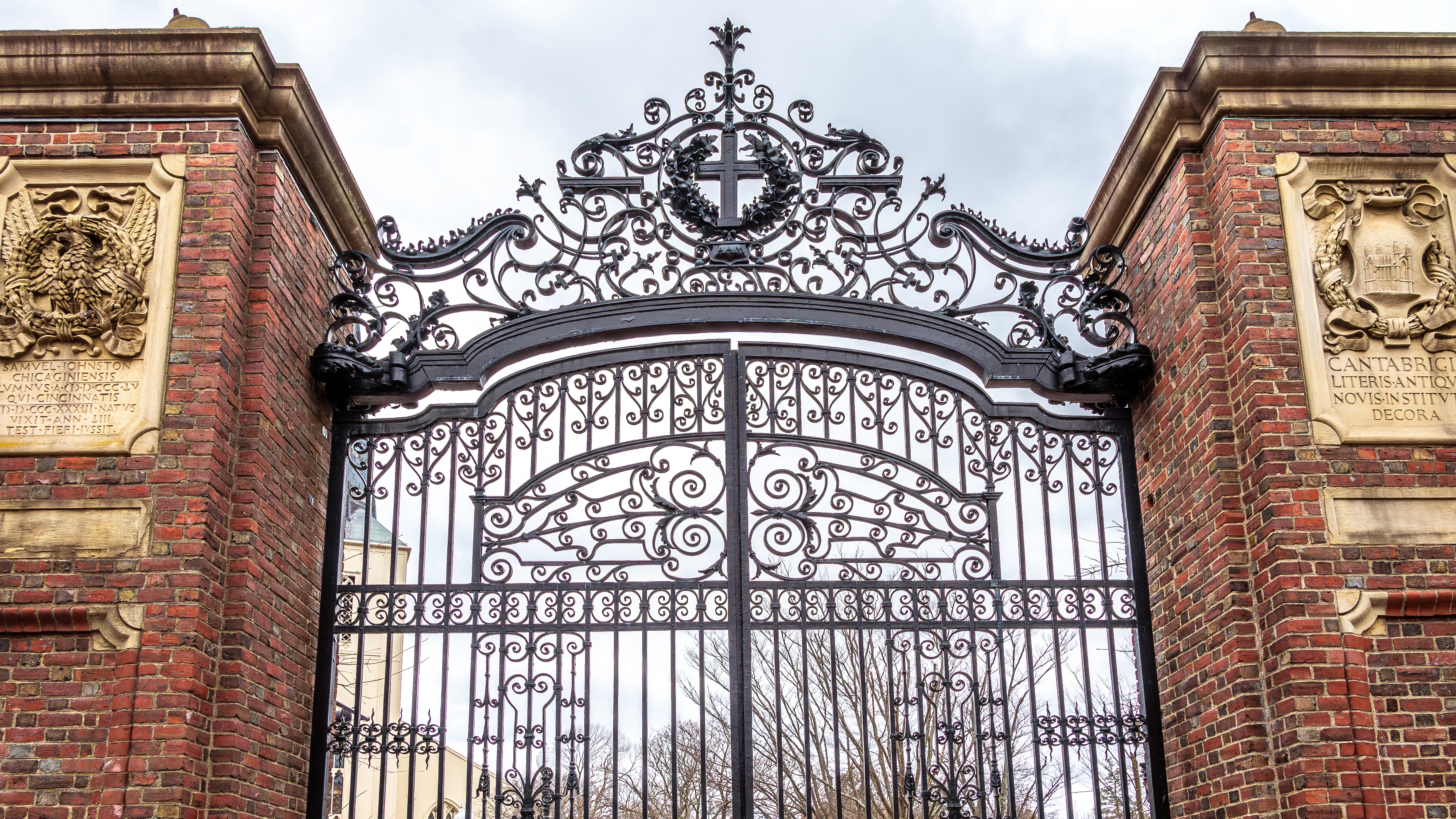 Harvard University gates.