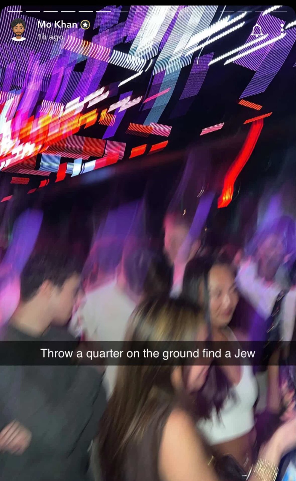 Not The FIrst Time.... Another Screenshot From Mo Khan's Snapchat Story