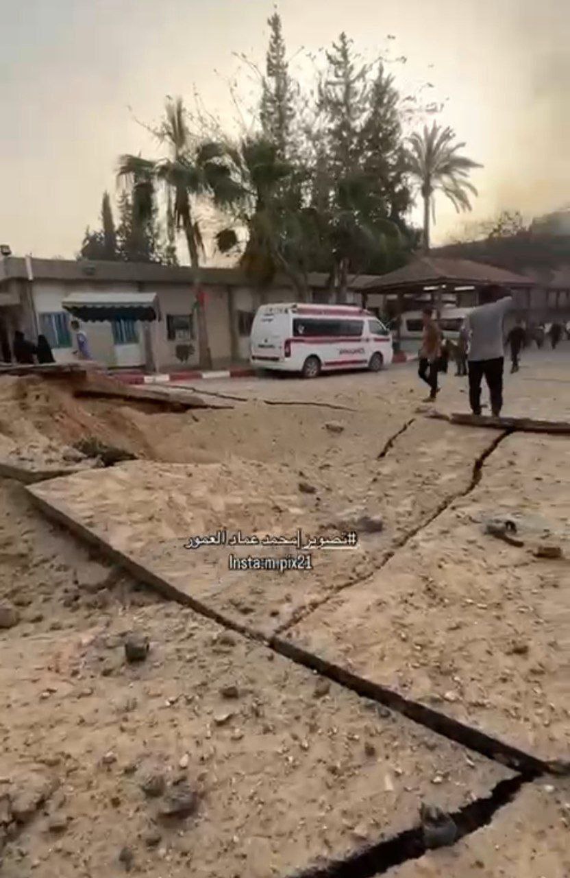 Wreckage from IDF strike.