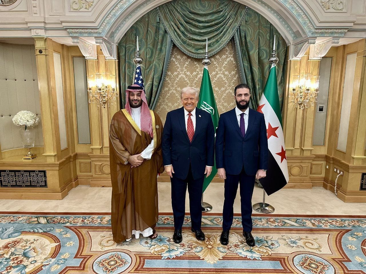 Trump meets arch terrorist al-Julani, May 14, 2025