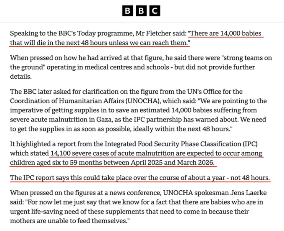 NBC Under Fire for Promoting Discredited “14,000 Babies Will Die” Claim Despite UN Retraction