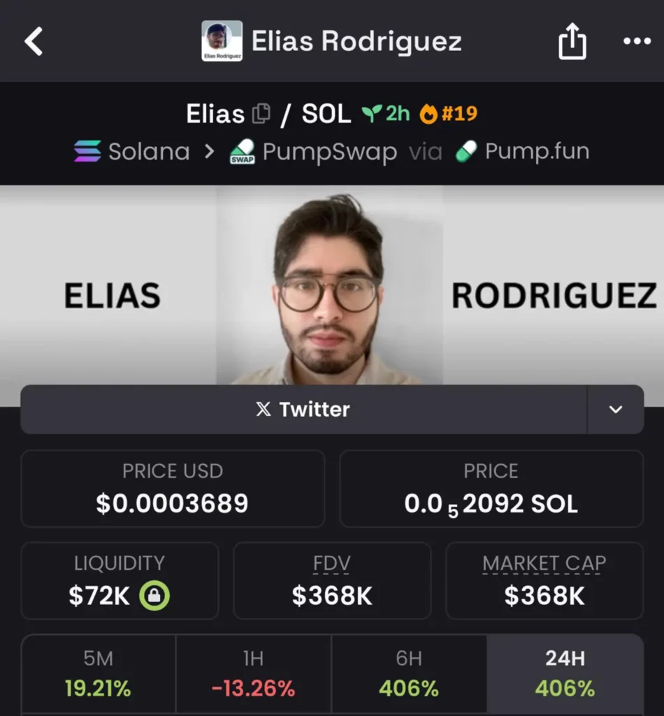 Crypto coin made in name of terrorist Elias Rodriguez