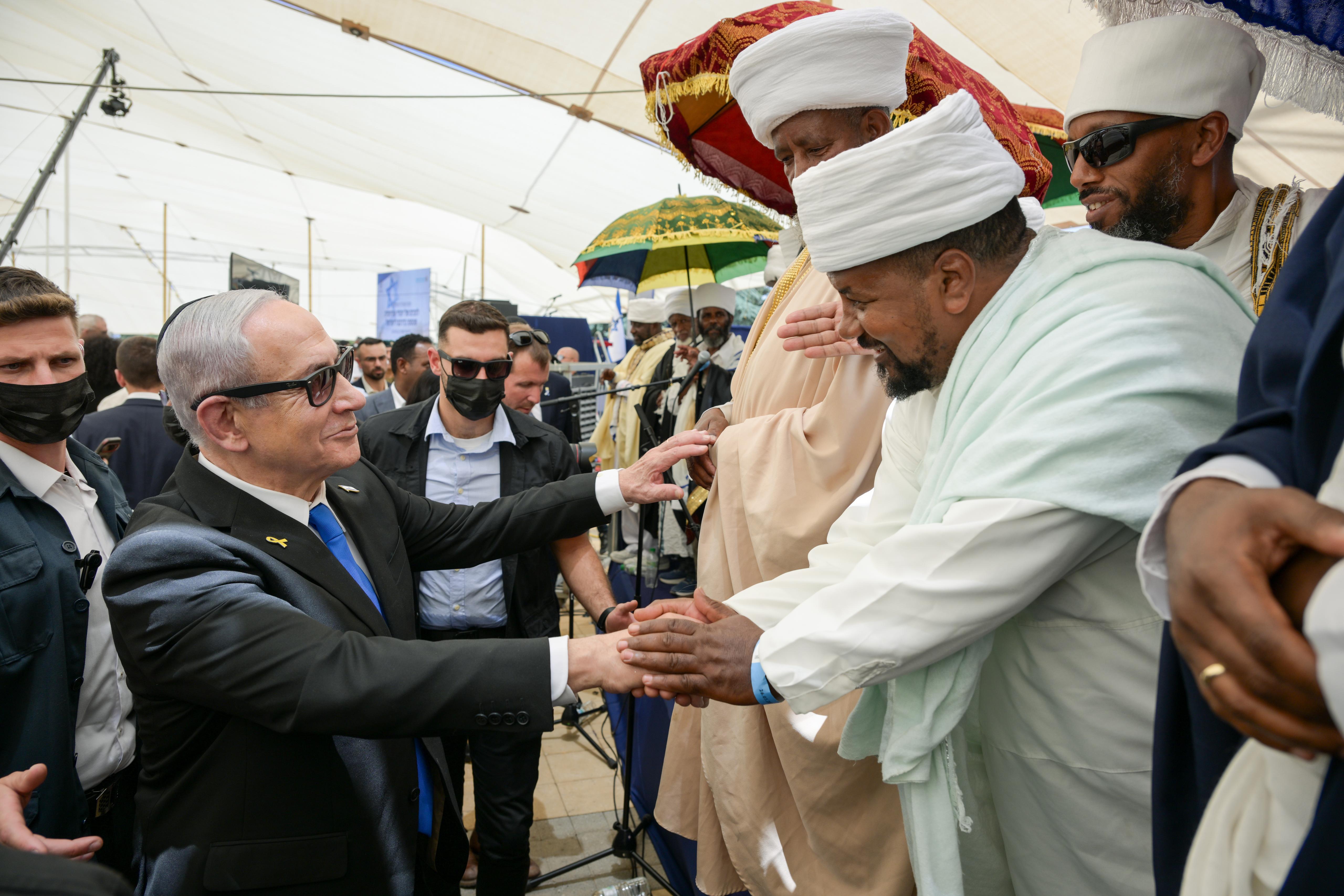 PM Netanyahu meeting with Ethiopian Leaders