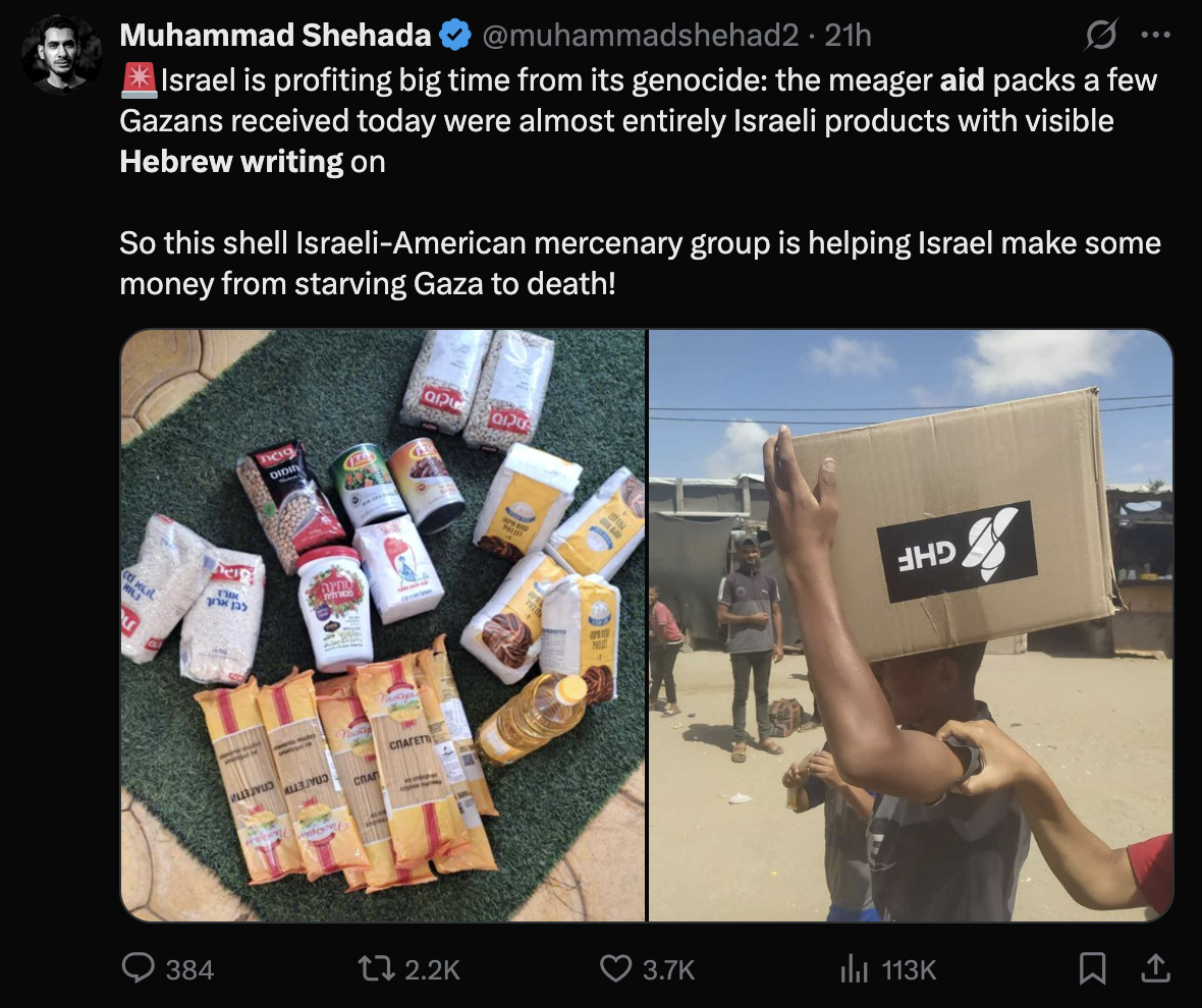 Israel Feeds Gaza Without Hamas—And the Internet Loses Its Mind