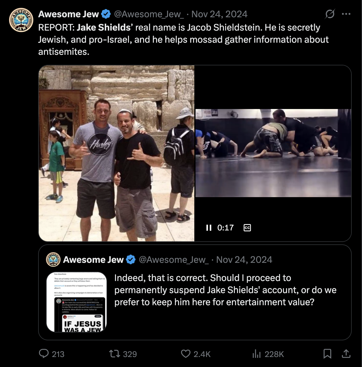 MMA Fighter Jake Shields VS. Awesome Jew: The X.com Debate You Didn't See Coming