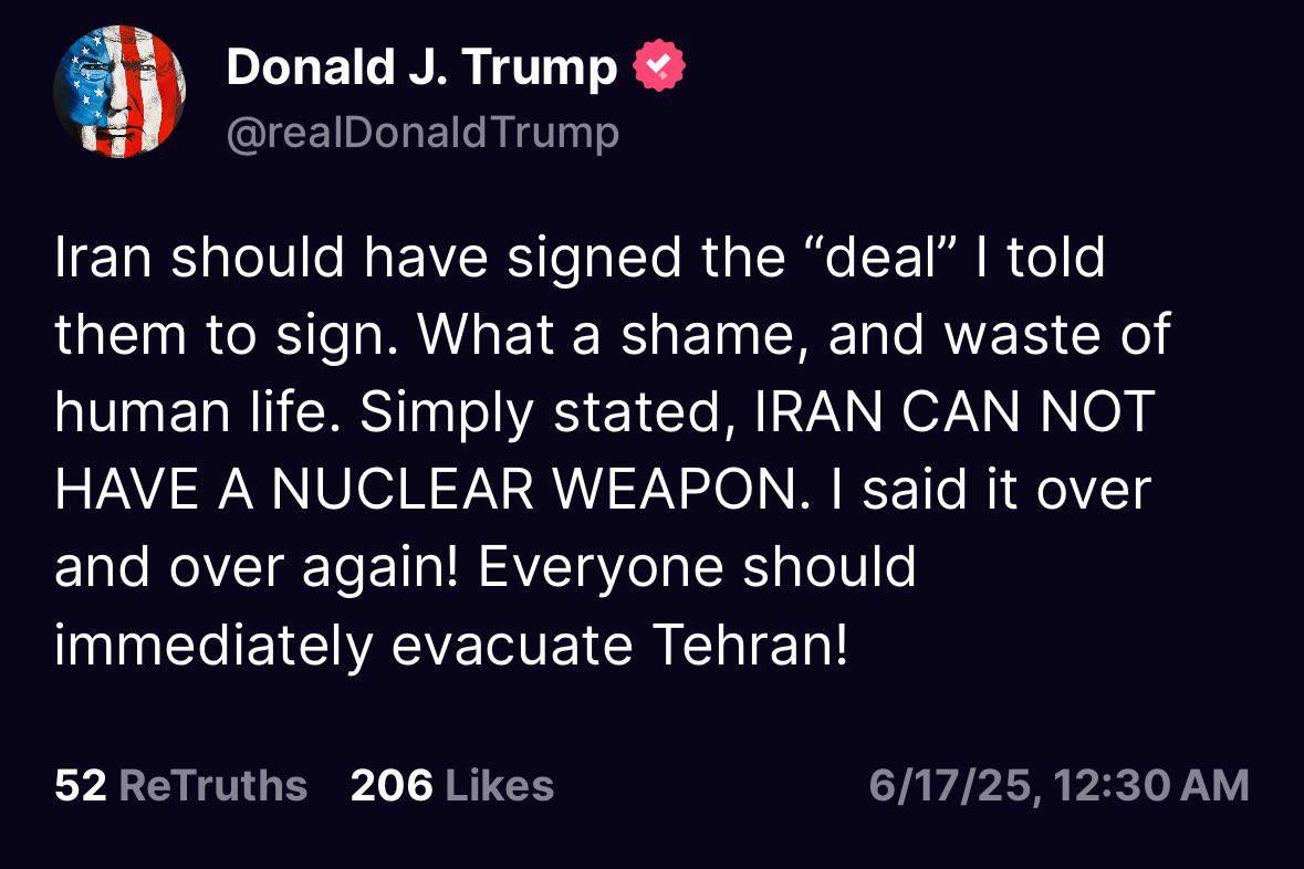 U.S. Joins the War ? — Trump Threatens Tehran!