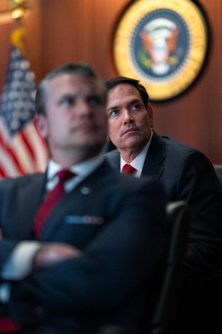 President Donald Trump:“God bless Israel, bless the military, and bless America.”