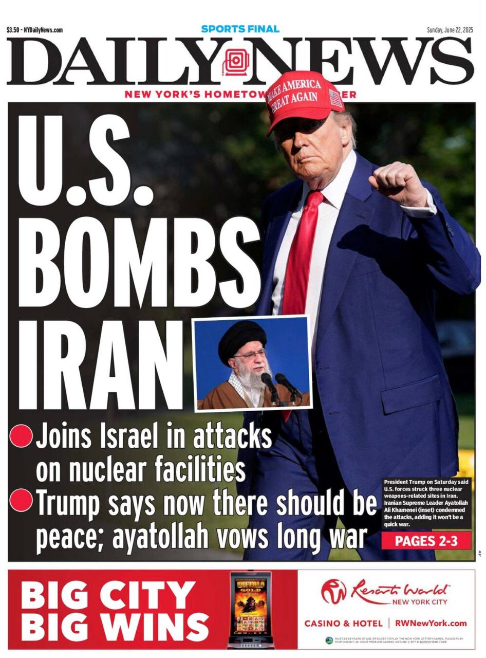 How U.S. Media Has Covered Trump's Bold Iran Strike