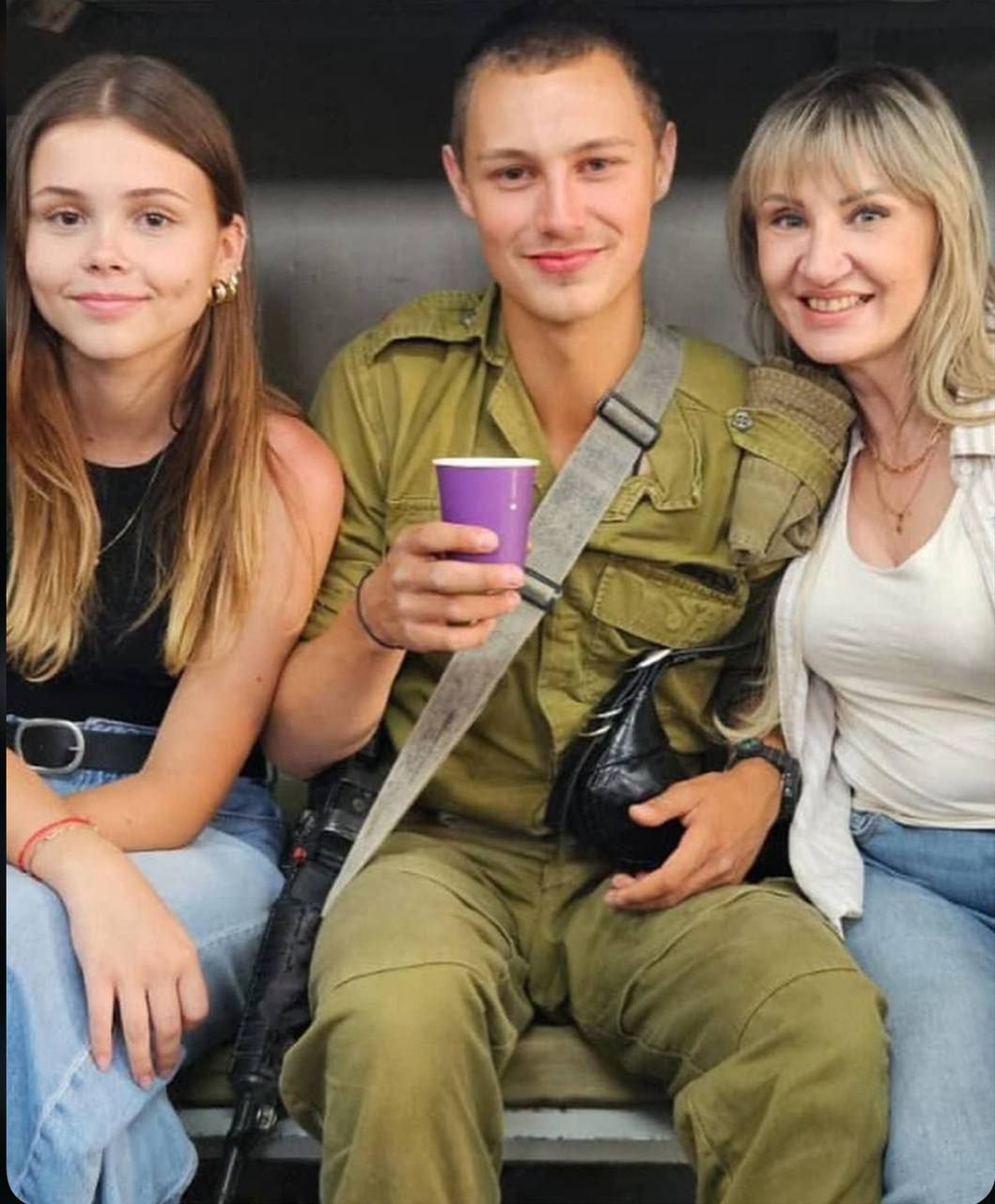 Michal Zacks and her child Eitan and his GF Noa BDE