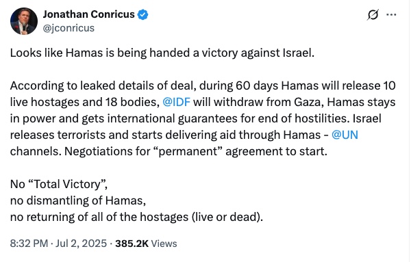 Jonathan Conricus Slams Imminent Hostage Deal