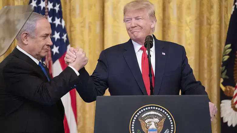 Prime Minister Benjamin Netanyahu and U.S. President Donald Trump