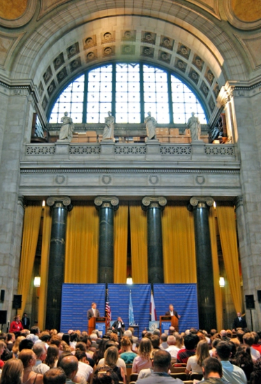 World Leaders Forum, Columbia University.