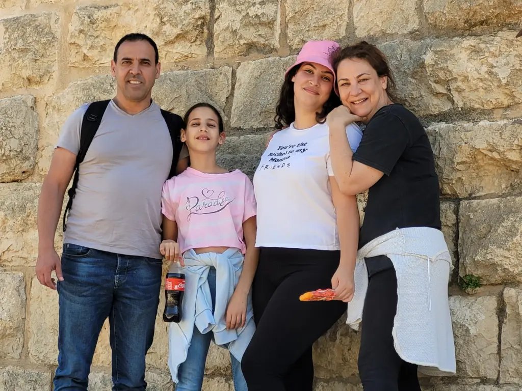 Eli Sharabi and his family before October 7th, BDE