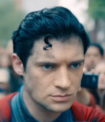 Superman played by David Corenswet