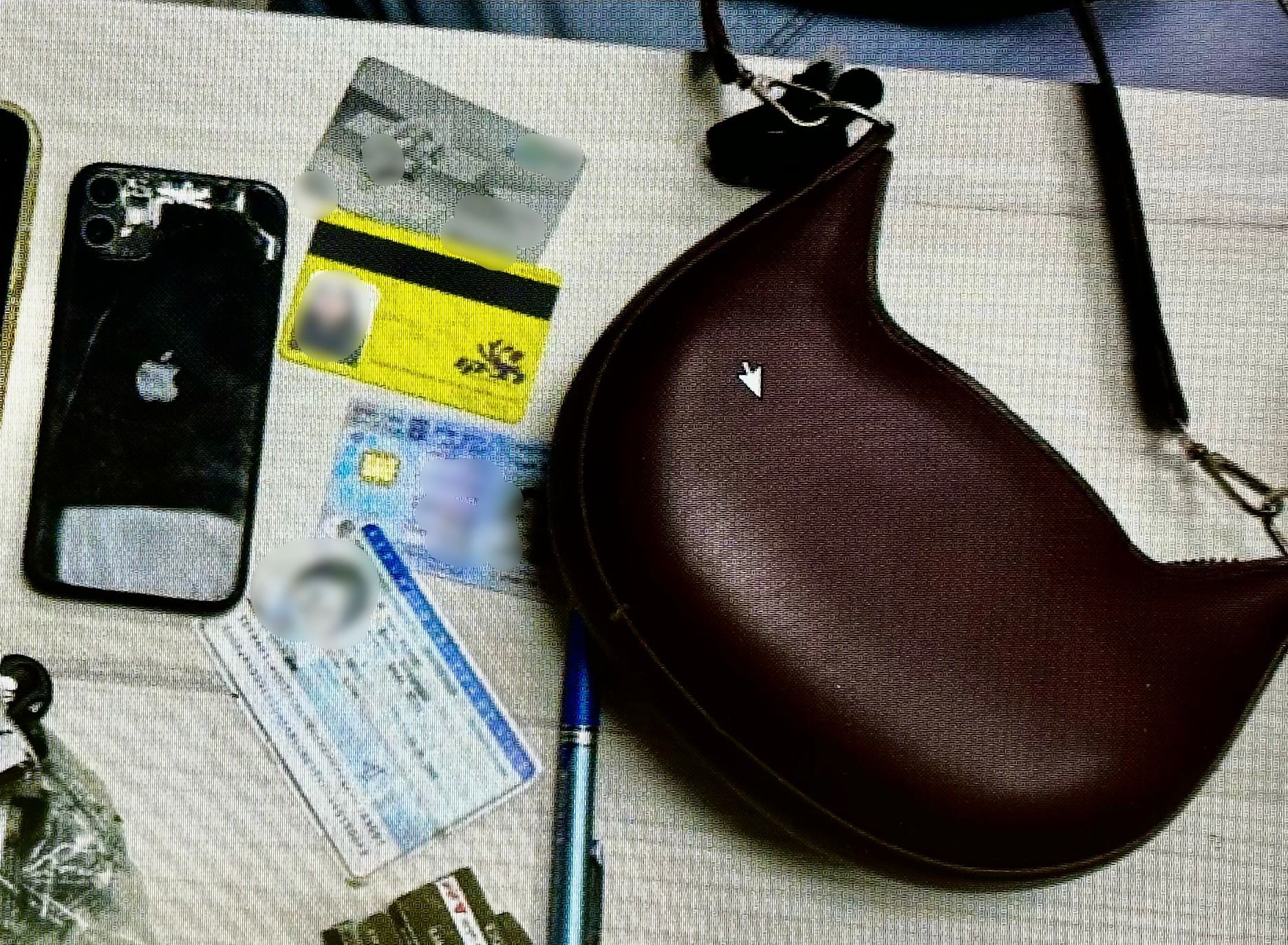 the daughter’s handbag