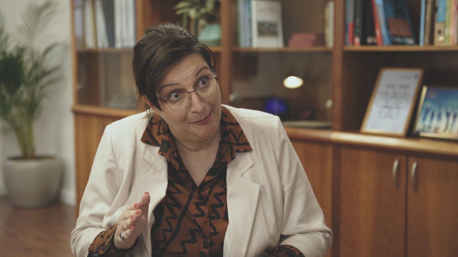 Scene from Motek: Bullseye