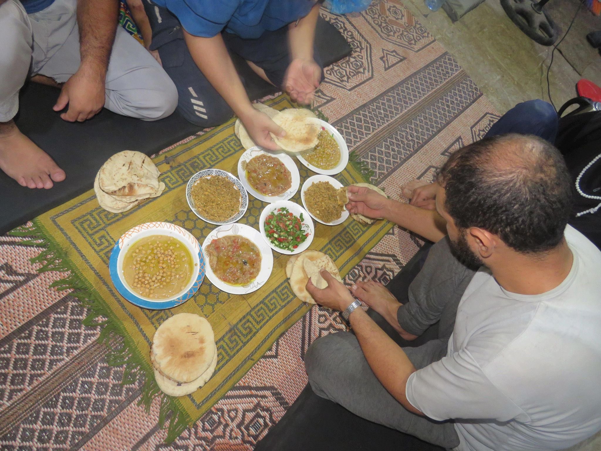 Hamas Terrorist enjoying lavish meals