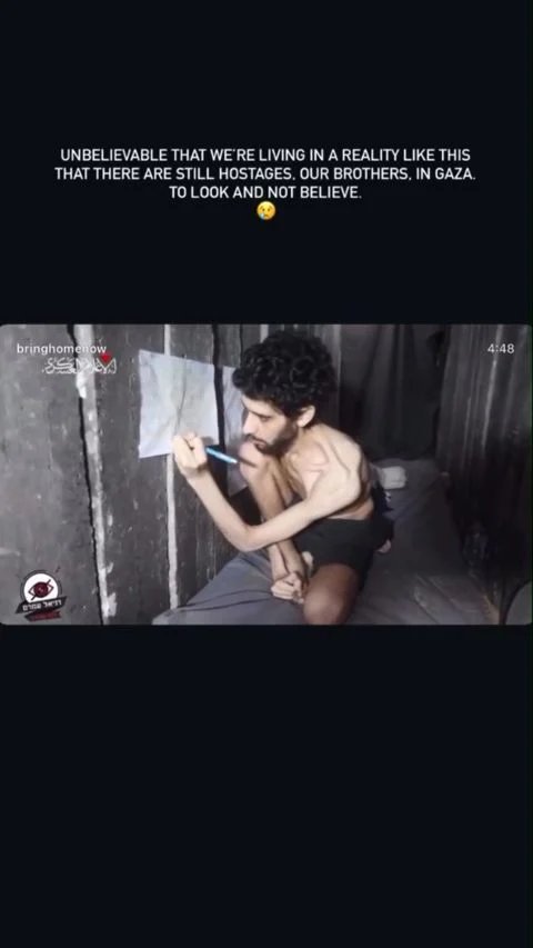 Footage of hostage Evyatar David