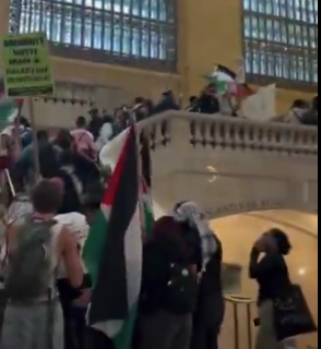 Grand Central Station, Pro-Palestinian "Protest", August 2 2025