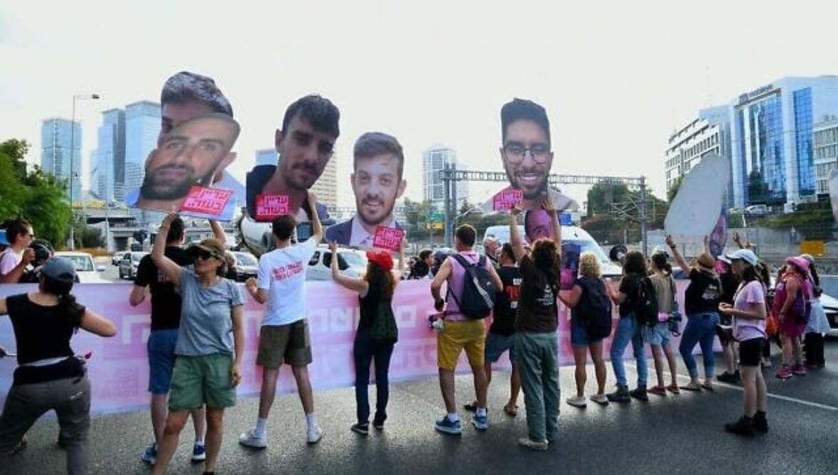 Protest for the release of the Israeli hostages in Gaza