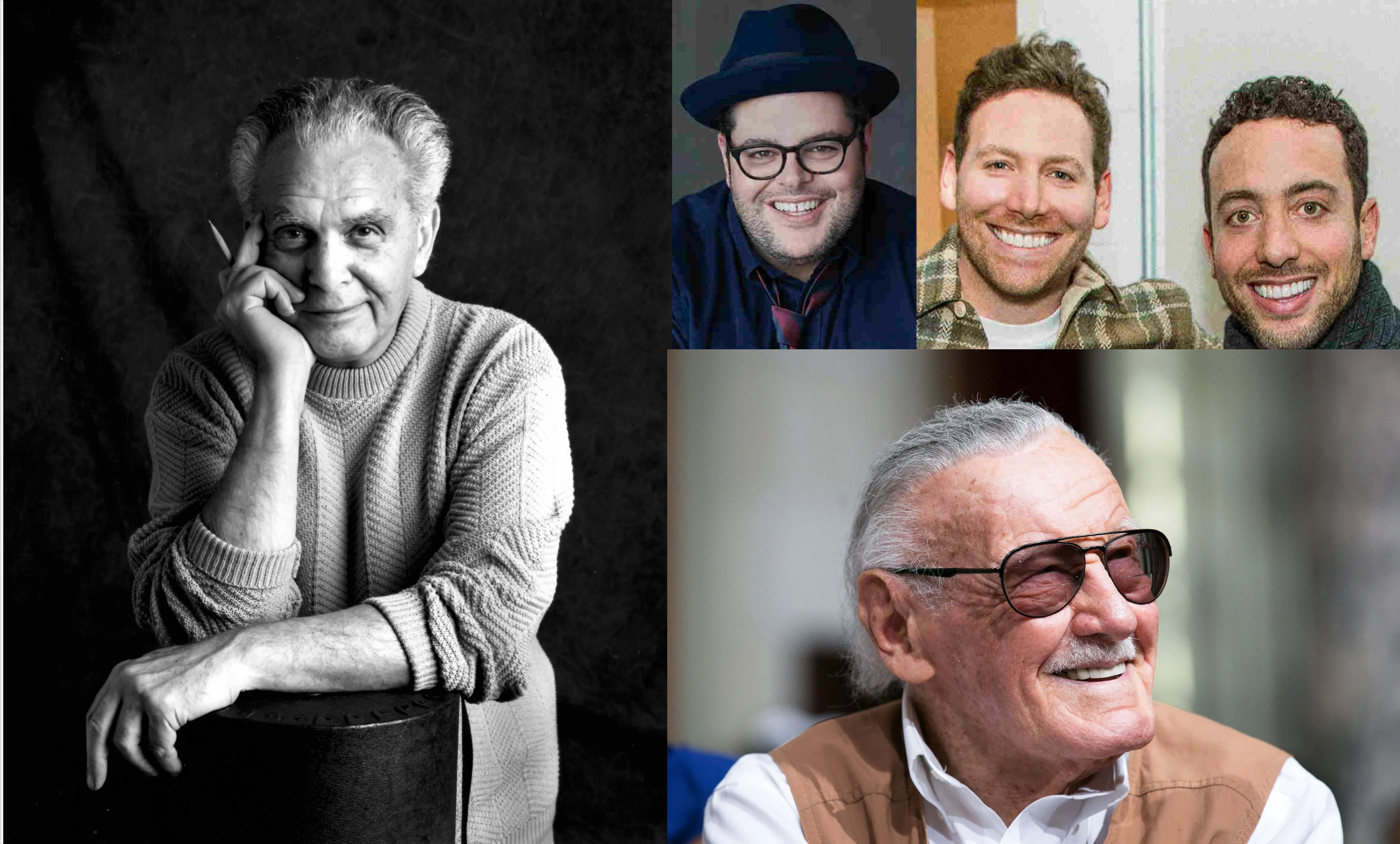 The stars shine together: Jack Kirby, Stan Lee, Ben Berkowitz, Max Berkowitz and Josh Gad