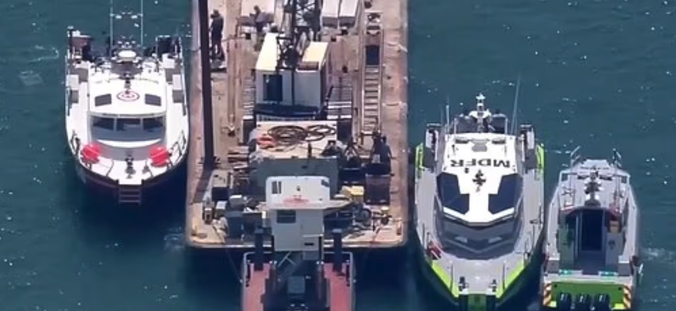 Scene of the boating accident, July 2025