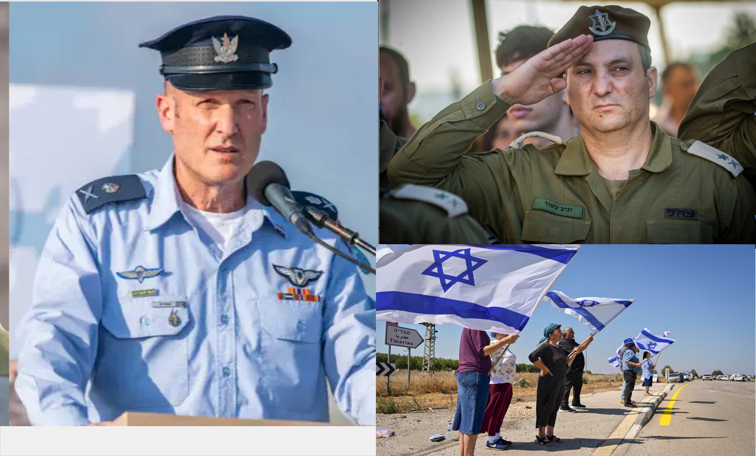 Maj. Gen. Tomer Bar and Maj. Gen. Yaniv Asor