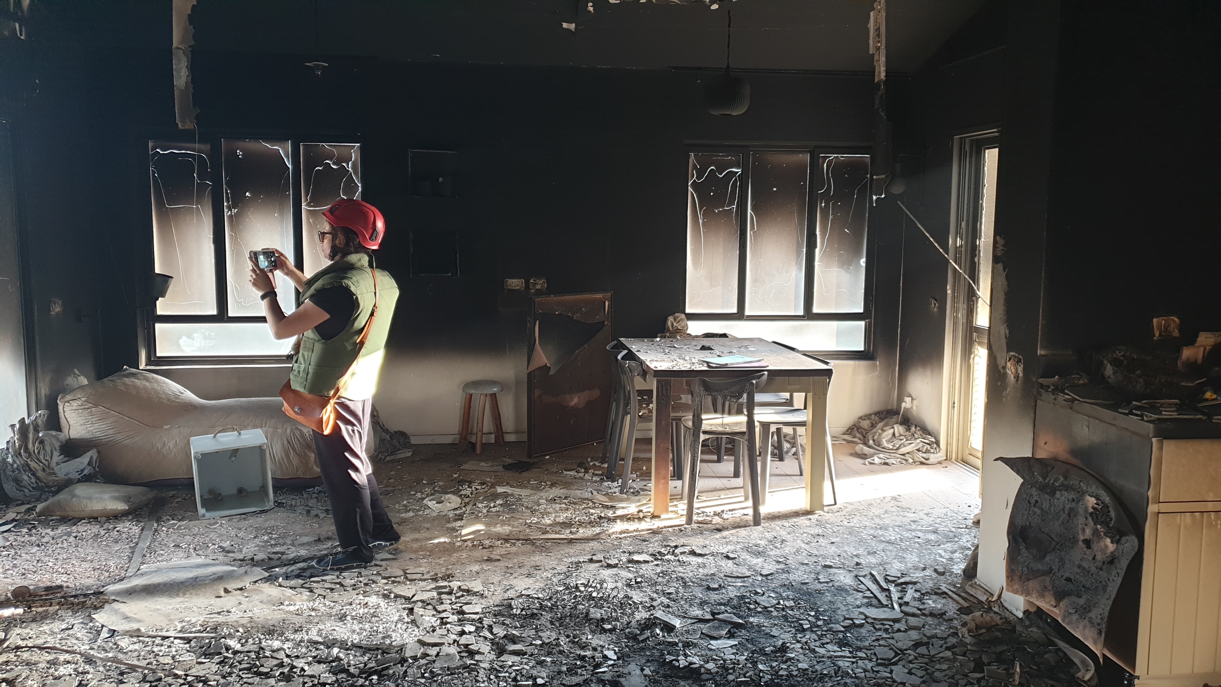 The aftermath of Hamas attack on Be'eri, the Israeli kibbutz on the border on October 7