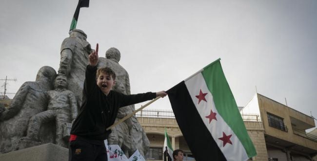 Syrian supporters.