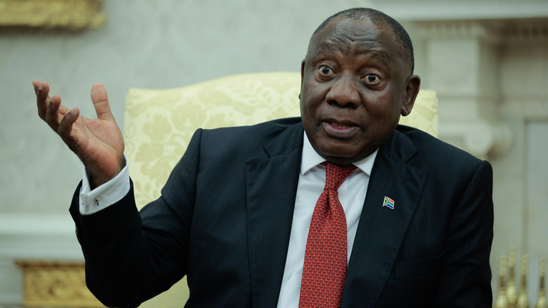 South Africa President Cyril Ramaphosa.