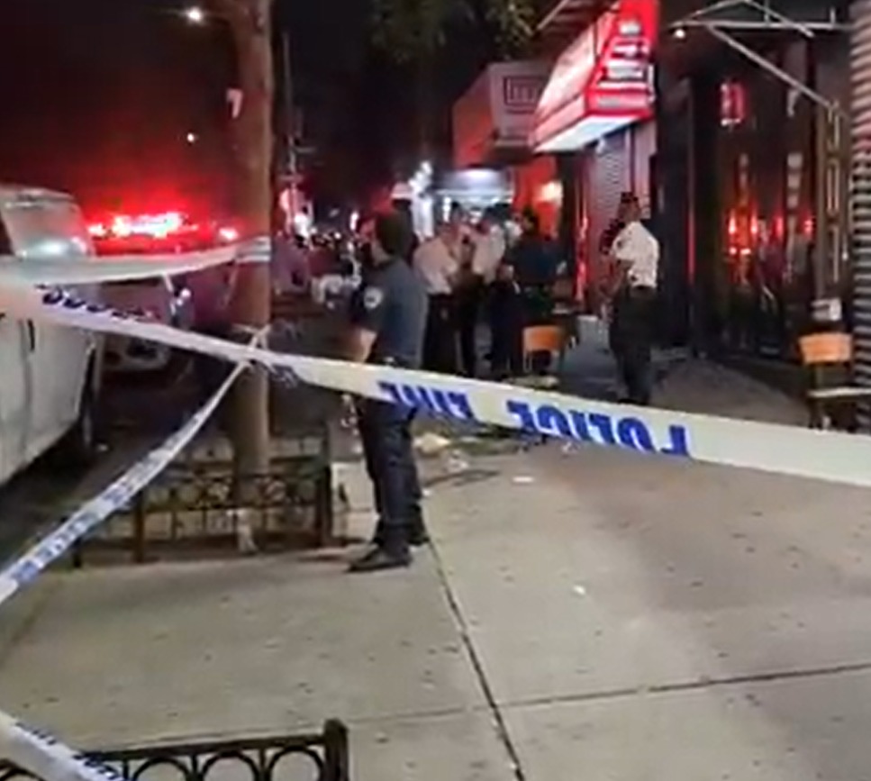 Crime scene ar Crown Heights