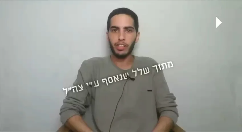 Hostage Matan Zangauker in Hamas captivity