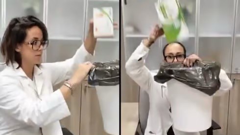 The Italian Nurse and Doctor filmed throwing out Teva medicine