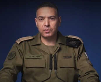 IDF Spokesperson Effi Defrin.