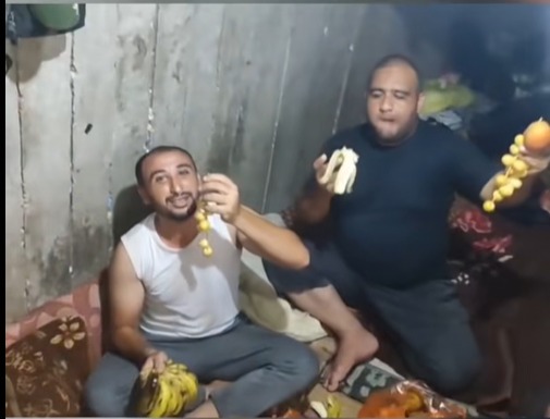 Hamas terrorist captors enjoy feast near Israeli hostages