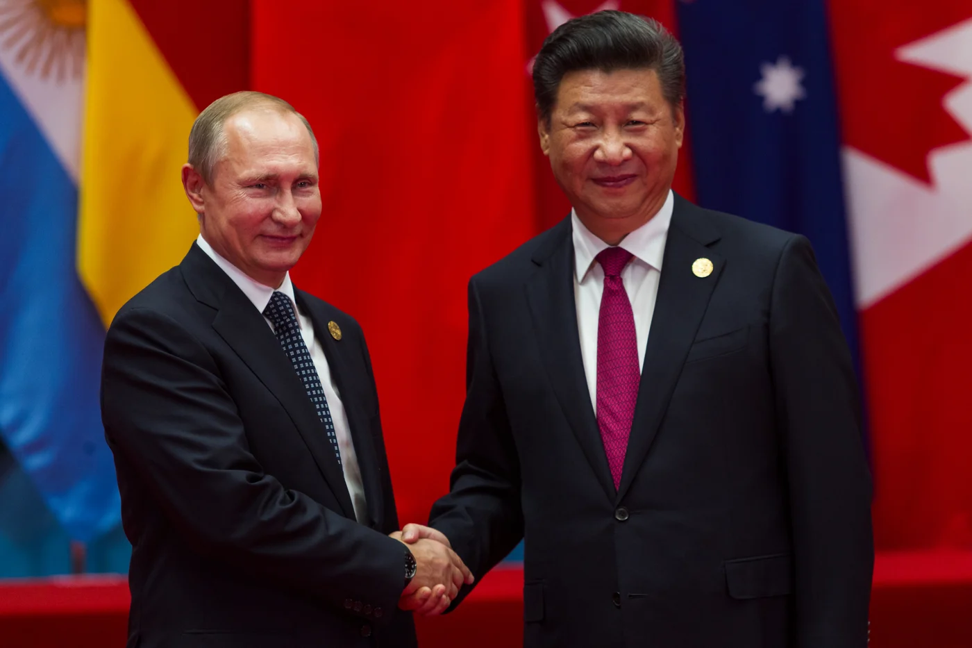 Russian President Putin with Chinese President Xi