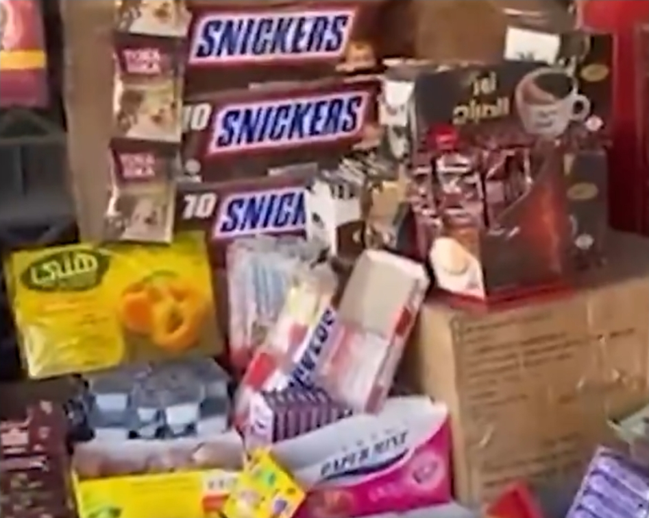 Plenty to eat in the Gaza Strip.