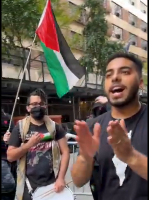 Anti-Israel Protesters Clash with Egyptian UN Mission Staff in NYC | WATCH