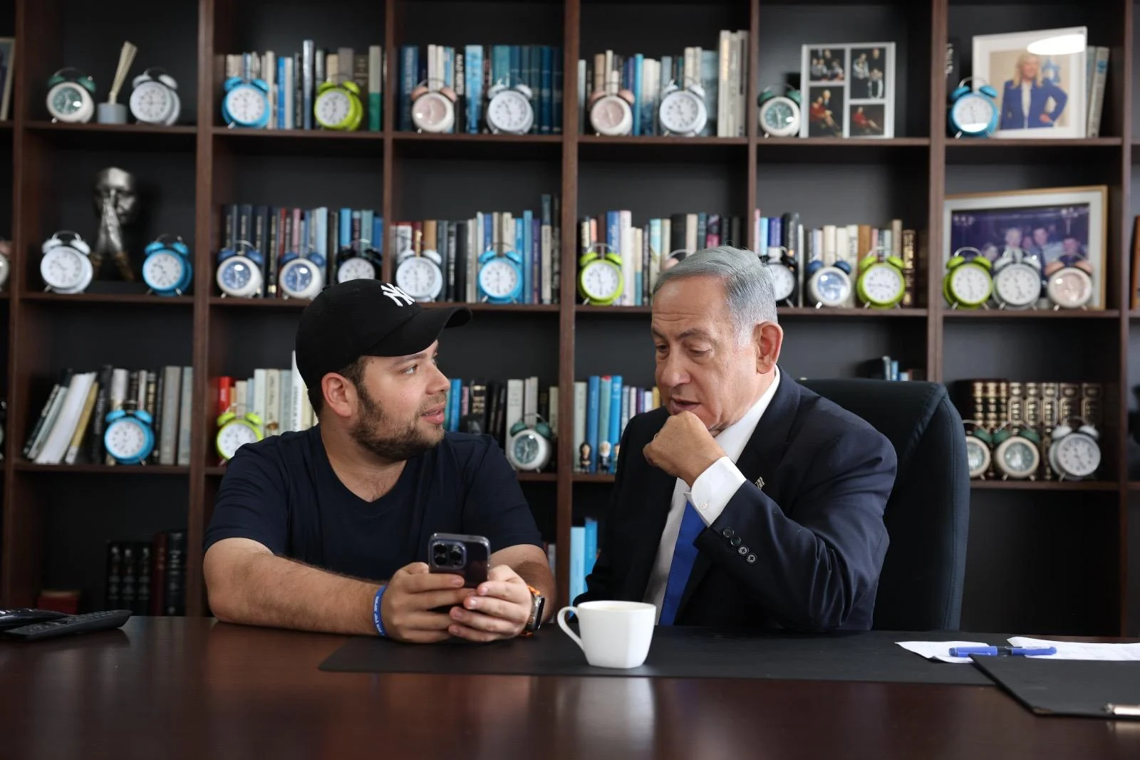 Topaz Luk with Prime Minister Benjamin Netanyahu