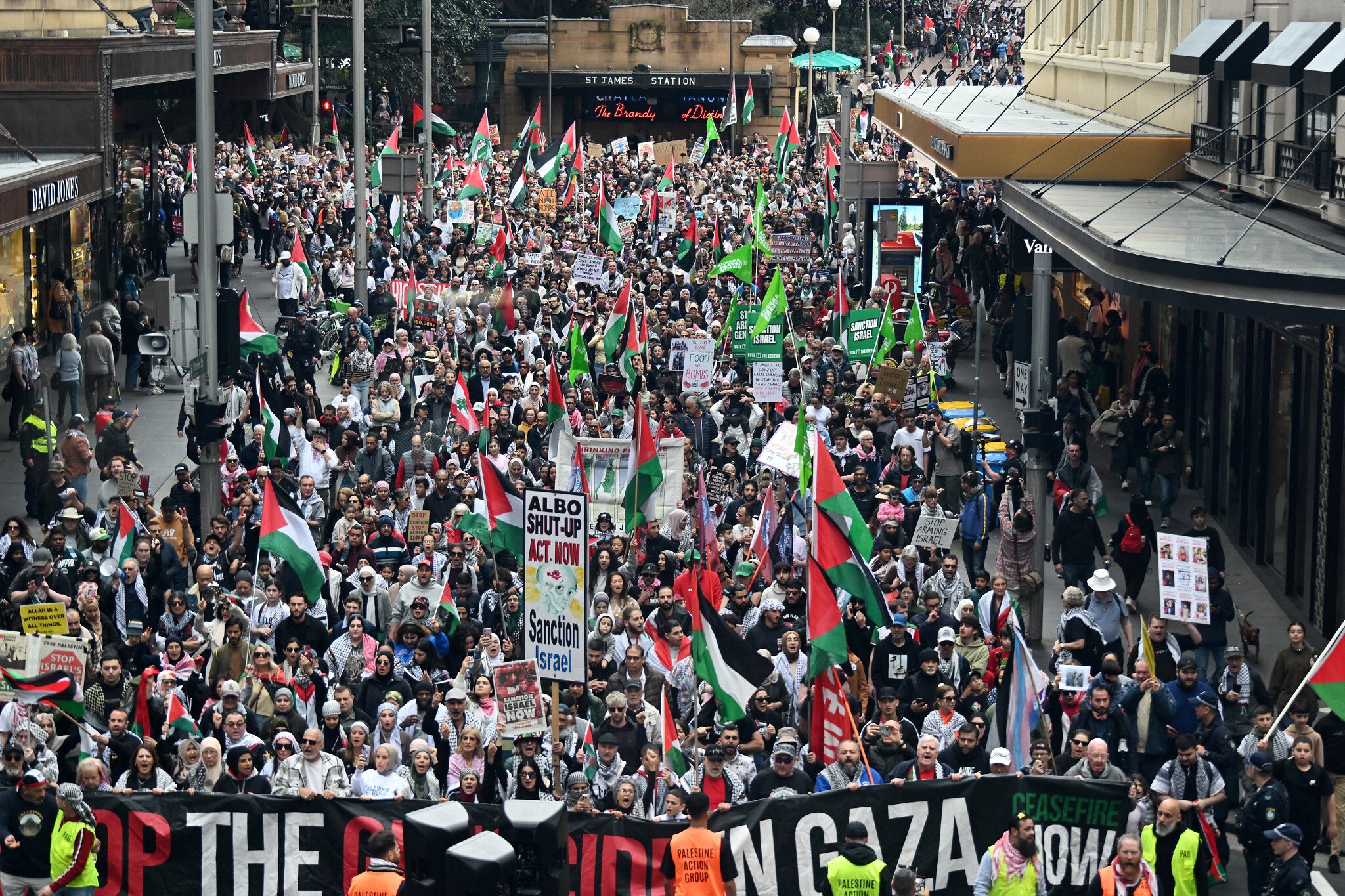 Massive Pro-Palestine protest in Australia