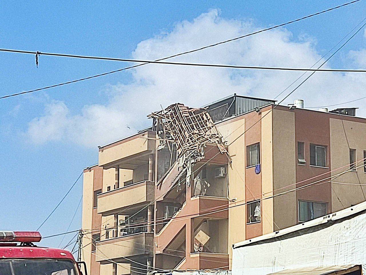 Explosion at Nasser Medical Complex