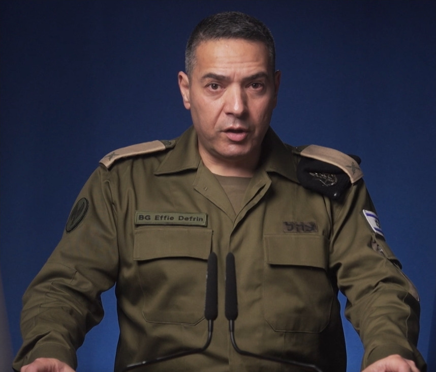 IDF Spokesperson Effi Defrin.