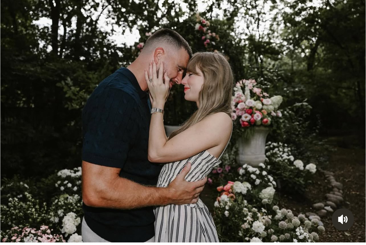 Taylor Swift and Travis Kelce announced their engagement on Instagram