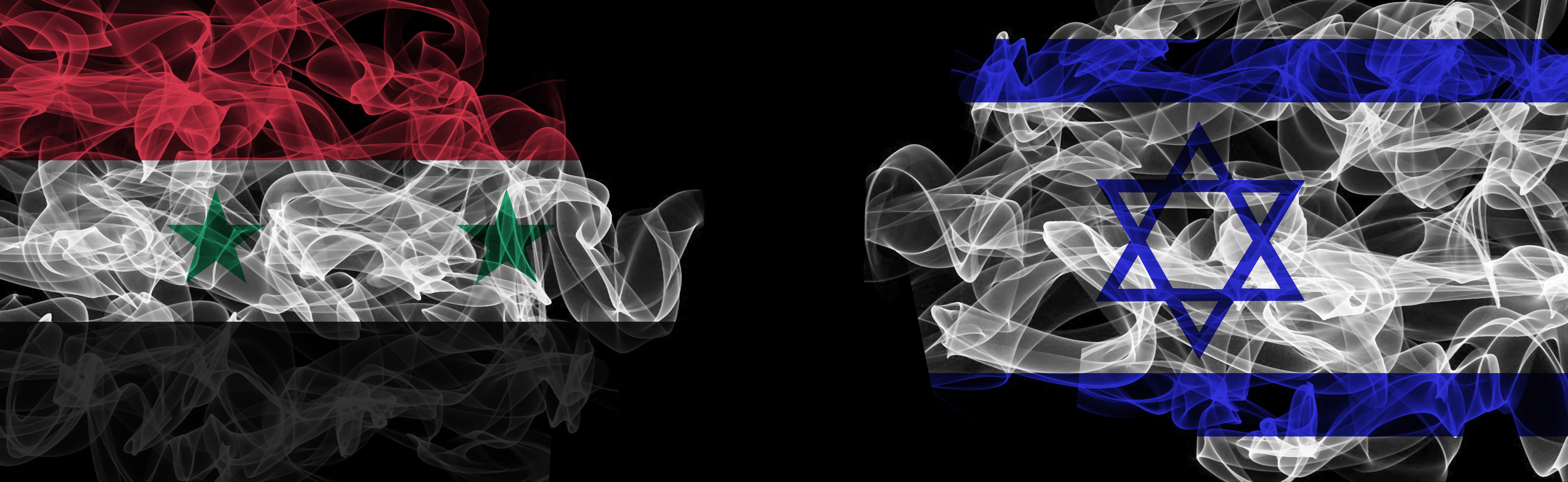 Syrian, Israeli flags