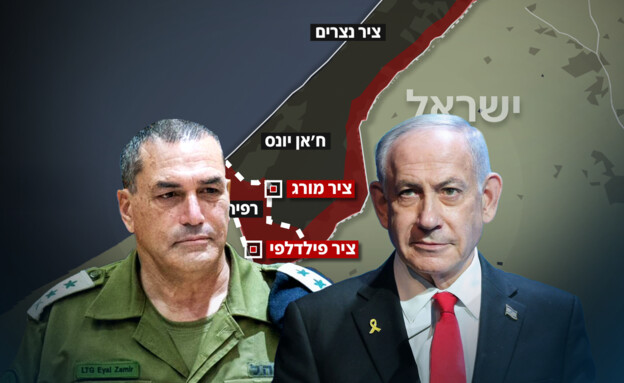 IDF Chief of Staff Lt. Gen. Eyal Zamir and PM Benjamin Netanyahu