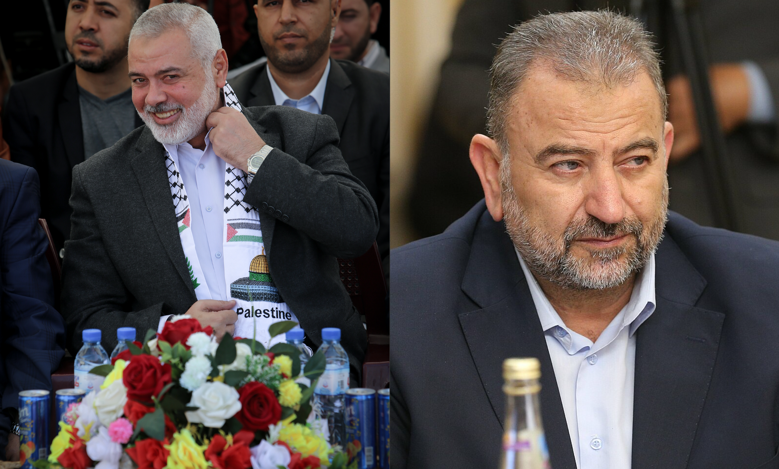 Ismail Haniyeh & Saleh al-Arouri