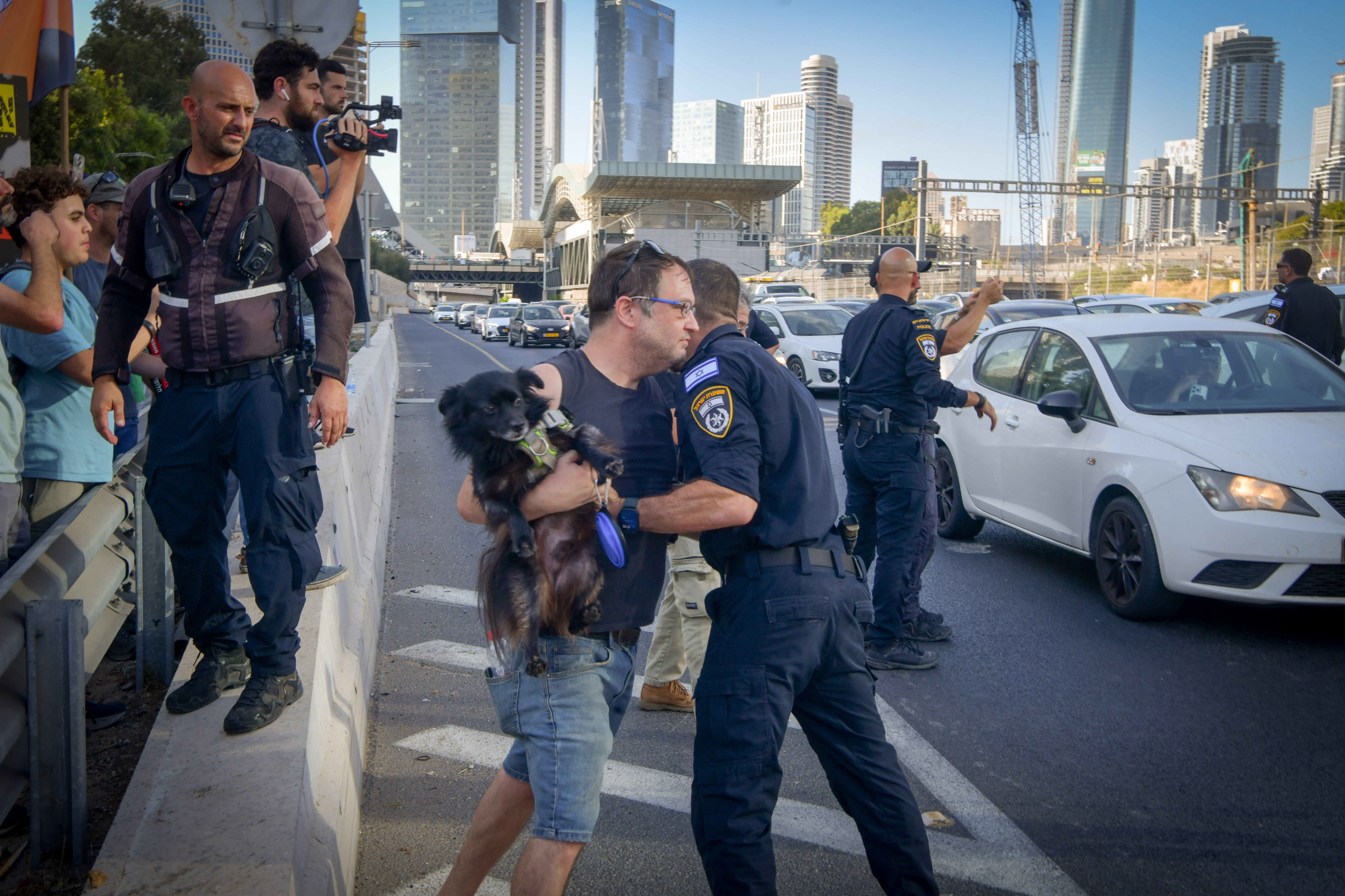 Protest in Ayalon Highway