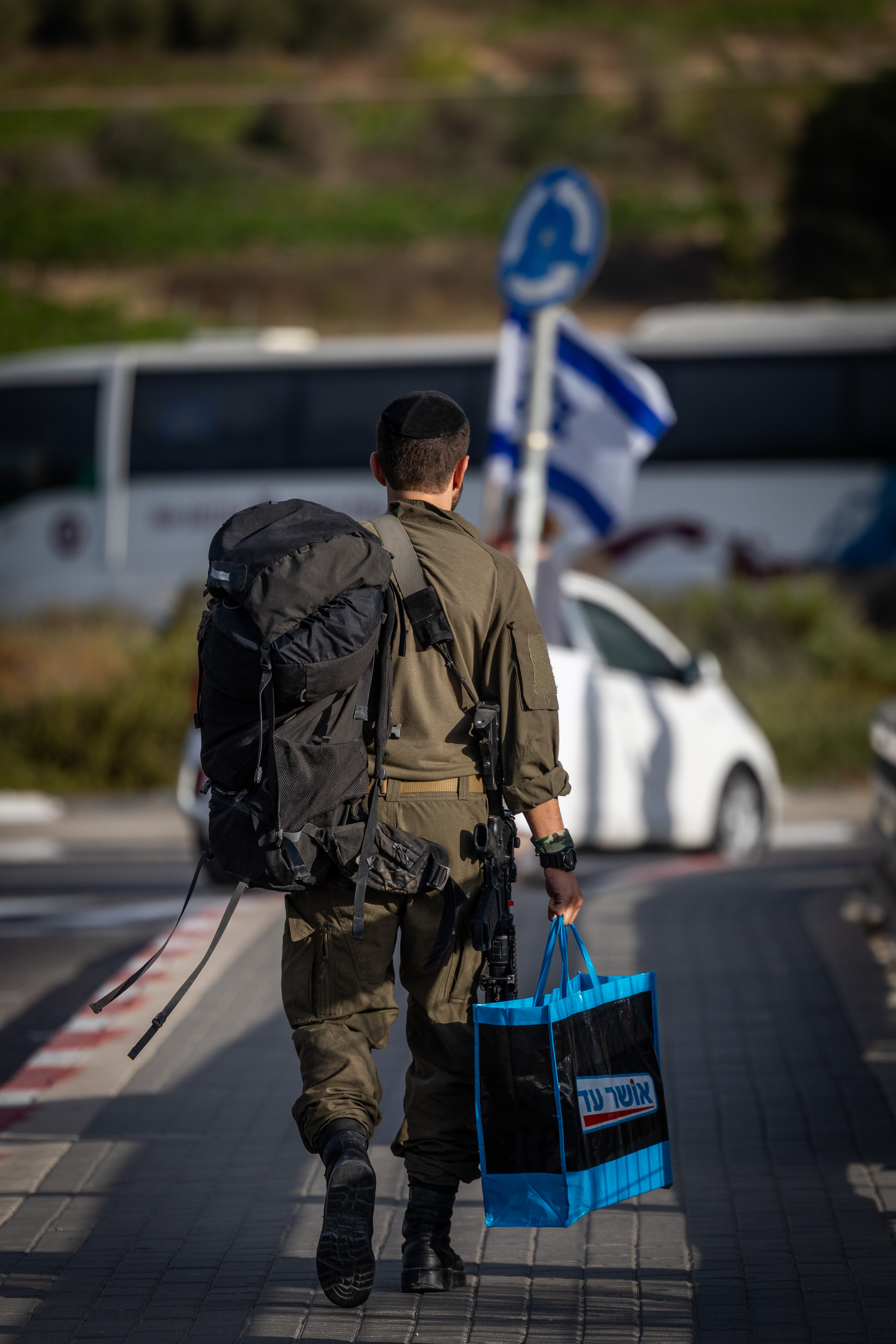 ILLUSTRATIVE ONLY: An ultra-Orthodox Jewish soldier 